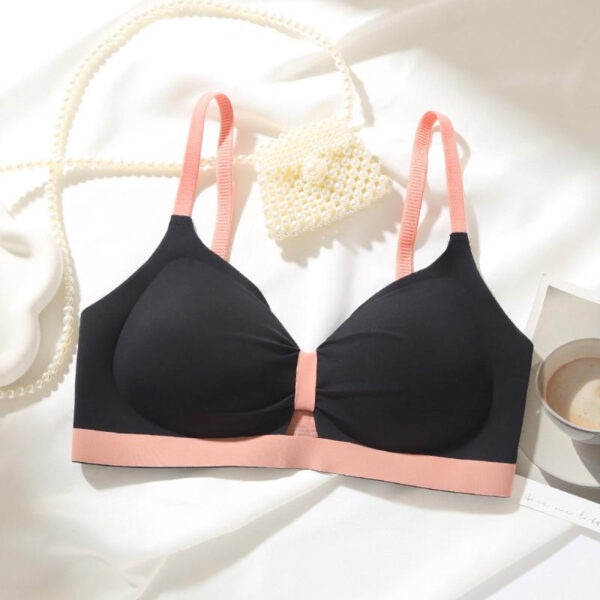 Bow Knot Wire Free Seamless Bra - Image 2