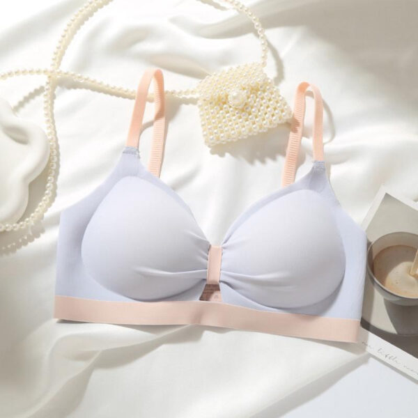 Bow Knot Wire Free Seamless Bra - Image 3