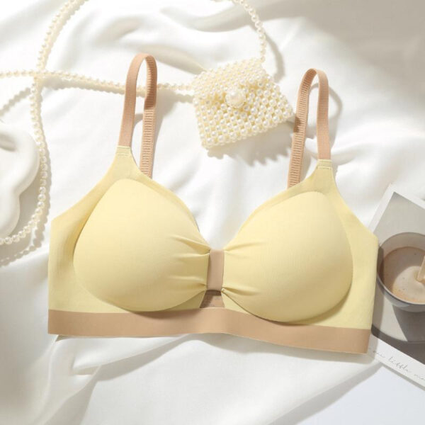 Bow Knot Wire Free Seamless Bra - Image 4