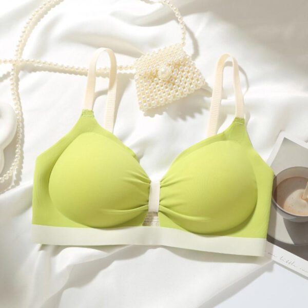 Bow Knot Wire Free Seamless Bra - Image 5