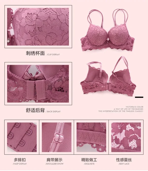 japanese Style Lingerie Set  Push Up Bra - Image 31