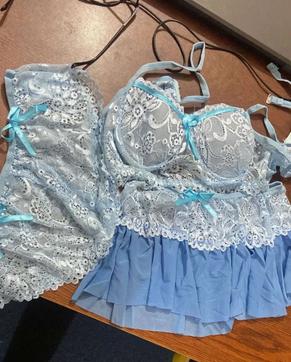 3 Pcs Lady's Sexy Lingerie Set - Image 2