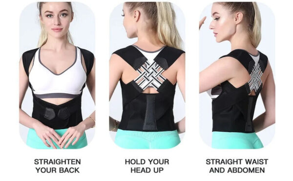 Adjustable Back Brace Posture Corrector  Belt for Men and Women - Image 3