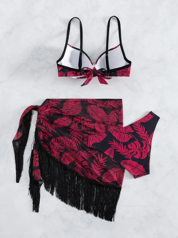 Pattern 3 Piece Summer Swimsuit - Image 7