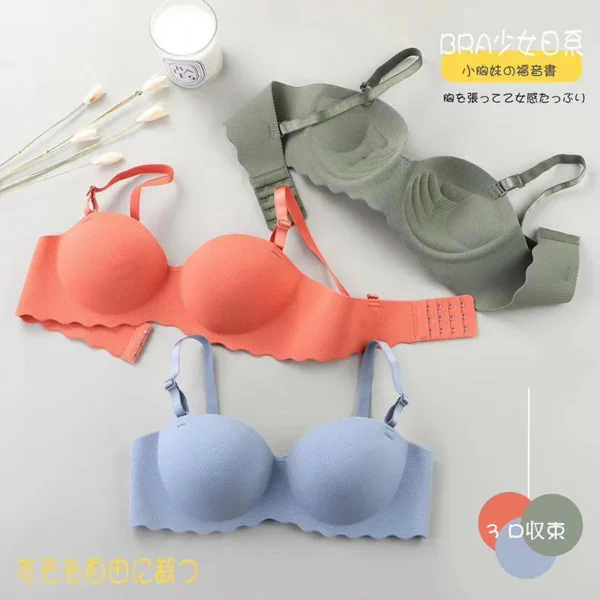 Womens Seamless Push Up Bra Wireless Padded - Image 4