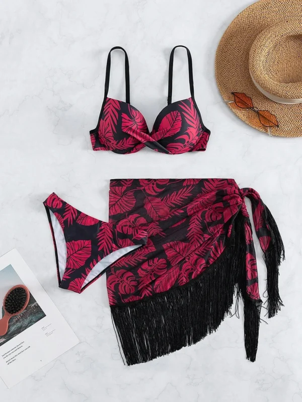 Pattern 3 Piece Summer Swimsuit - Image 5