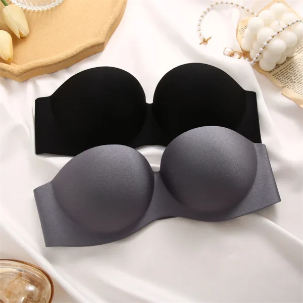 Women Strapless Bra 1/2 Cup Seamless - Image 17