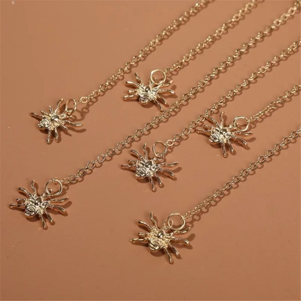 Fashion Sexy Spider Pendant Gold Color Metal Tassel Leg Chain For Women - Image 5