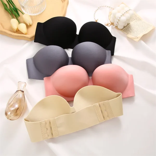 Women Strapless Bra 1/2 Cup Seamless - Image 18