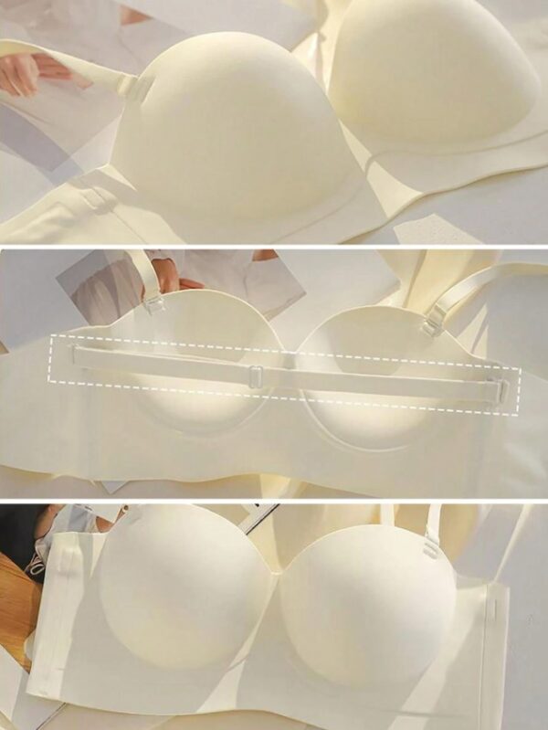 Women Gathered Seamless Lingerie Push Up Bra - Image 7