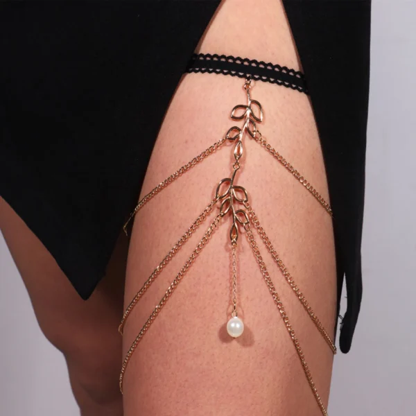 Lady Body Jewelry Anti-falling Exquisite Women Thigh Chain