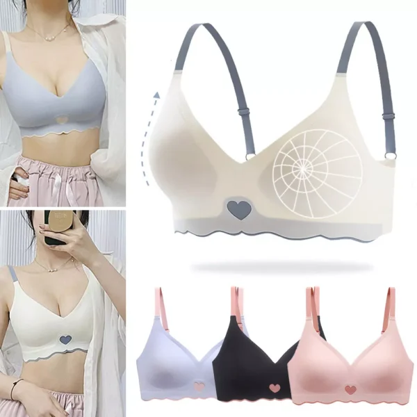 Women Seamless Bra,Super Thin Push Up Tops - Image 4