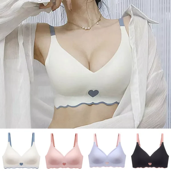 Women Seamless Bra,Super Thin Push Up Tops - Image 5