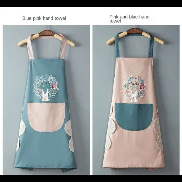 Waterproof Dirty Coral Fleece Hand Towel Apron