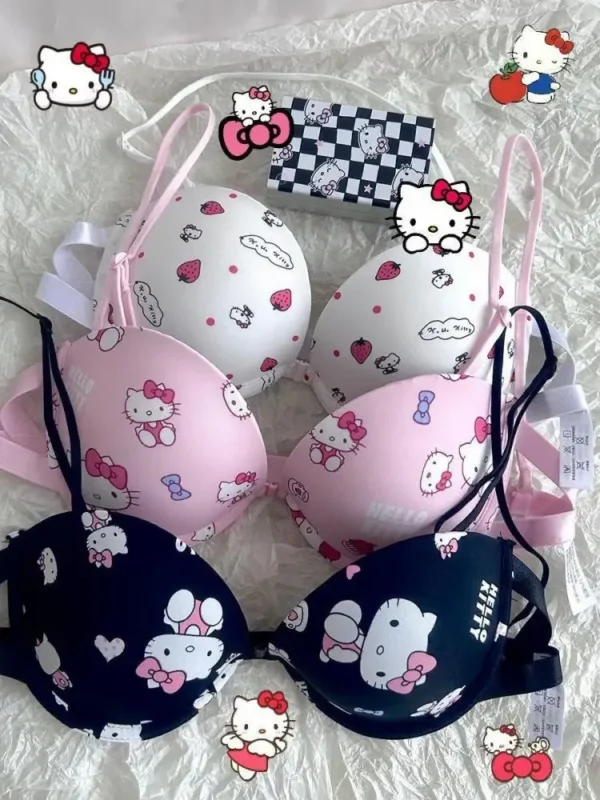 Kitty Sweet Underwear Panties And Bra Set Push-up - Image 2