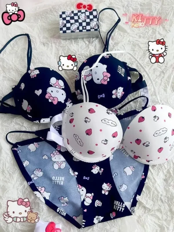 Kitty Sweet Underwear Panties And Bra Set Push-up - Image 12