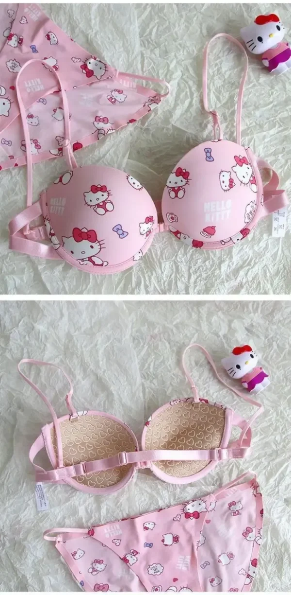 Kitty Sweet Underwear Panties And Bra Set Push-up - Image 11